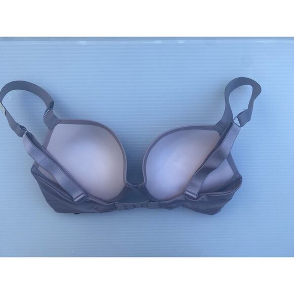 Victoria's Secret Womens Bra 32C Purple Very Sexy Push Up Satin Underwire Logo - Picture 2 of 11